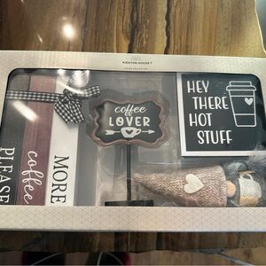 Coffee Lover Kitchen Set - Black and Brown